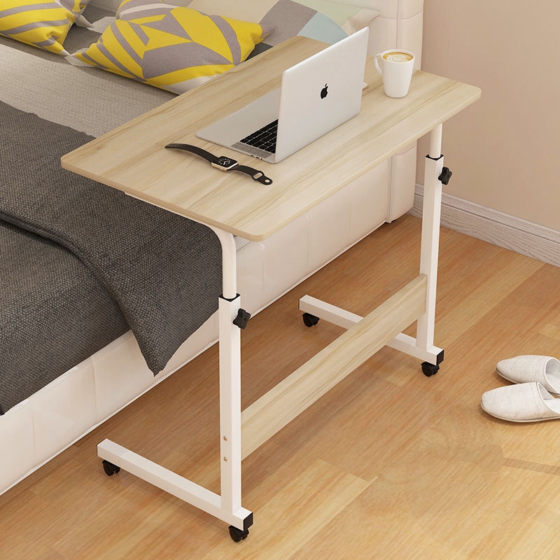 Home Mobile Laptop Desk Bedside Computer Table Mobile Adjustable Laptop Table Height Side Study Table Liftable Computer Stand |226560|