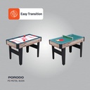 Porodo Lifestyle Multi Game Table Foosball Billiards  Hockey & Table Tennis in One Quick Set Up and Easy Transition | PD-MGTBL-BUGN|