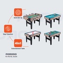 Porodo Lifestyle Multi Game Table Foosball Billiards  Hockey & Table Tennis in One Quick Set Up and Easy Transition | PD-MGTBL-BUGN|