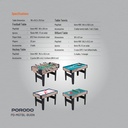 Porodo Lifestyle Multi Game Table Foosball Billiards  Hockey & Table Tennis in One Quick Set Up and Easy Transition | PD-MGTBL-BUGN|