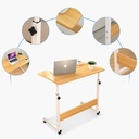 Home Mobile Laptop Desk Bedside Computer Table Mobile Adjustable Laptop Table Height Side Study Table Liftable Computer Stand |226560|