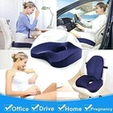 7MD Seat Cushion Tailbone Support Premium Memory Foam Ergonomic Portable & Non Slip Comfort |7MD2494|