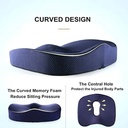 7MD Seat Cushion Tailbone Support Premium Memory Foam Ergonomic Portable & Non Slip Comfort |7MD2494|