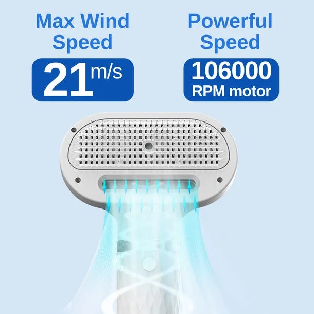 Portable PET Blow Dryer 5 in 1 Multifunction Negative ION Fast Drying 10M Ions Adjustable Settings Lightweight & Compact