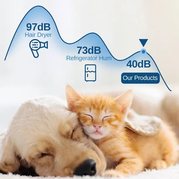 Portable PET Blow Dryer 5 in 1 Multifunction Negative ION Fast Drying 10M Ions Adjustable Settings Lightweight & Compact