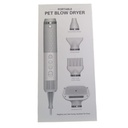 Portable PET Blow Dryer 5 in 1 Multifunction Negative ION Fast Drying 10M Ions Adjustable Settings Lightweight & Compact