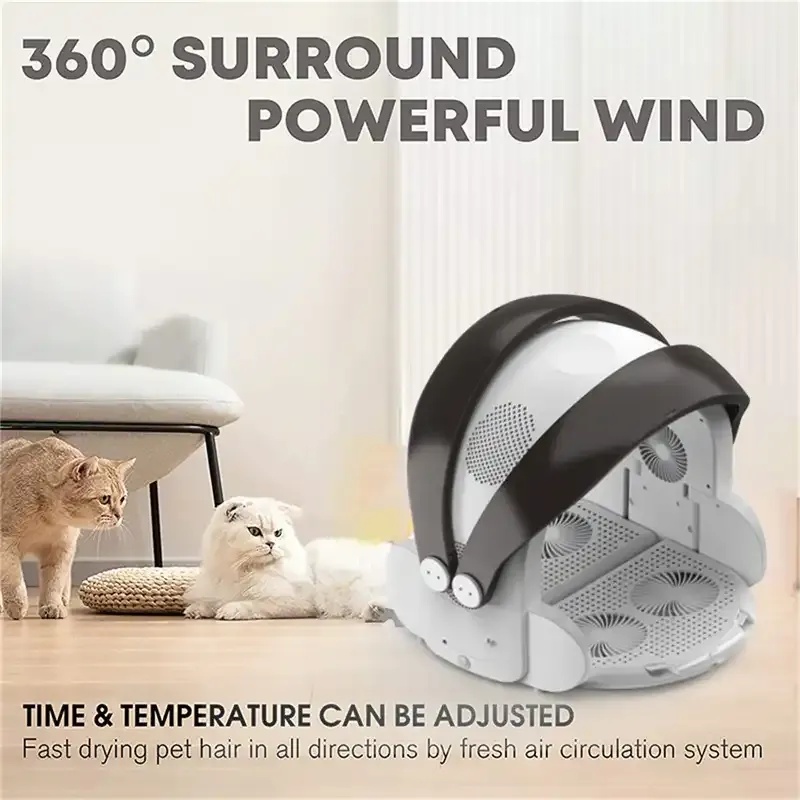 Pet Drying Box 360° Foldable Automatic Dryer for Cats & Dogs |WB102 |
