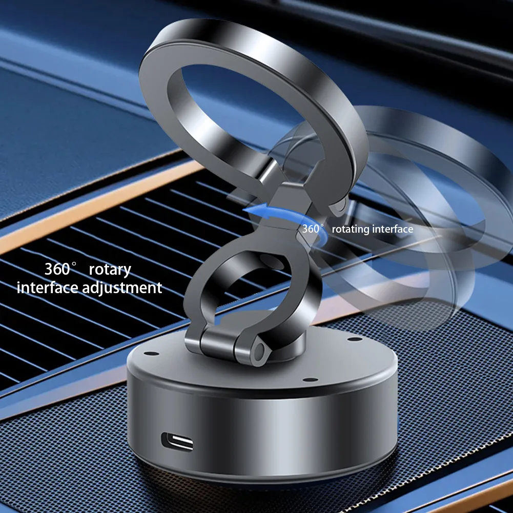 Magnetic Automobile Phone Holder Smart Sensing Electric Suction Multi Angle Design & Superior Grip |D1|