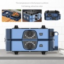 Foldable Dual Burner Portable Camping Gas Stove Easy to Clean  6100 TUs/hr Power Piezo Ignition & Stainless Steel Design Stove |LS-127|