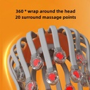 7MD Octopus Head Massager 20 Point Multi Frequency Vibration 5 Massage Modes Wireless Portable & Ergonomic Design