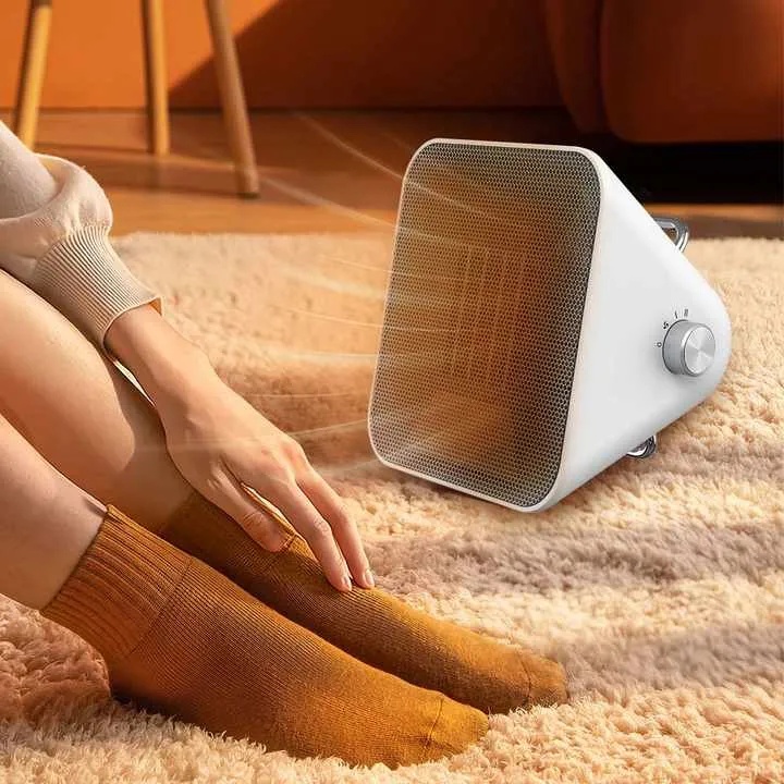 Winning Star Portable Space Heater 1500W Wire Heating Element Overheat Protection ABS Plastic & Iron Build Lightweight Desktop Heater