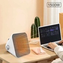 Winning Star Portable Space Heater 1500W Wire Heating Element Overheat Protection ABS Plastic & Iron Build Lightweight Desktop Heater