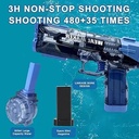 WEAL MAKER Electric Water Gun 26 to 39 ft Long Range 1200mAh Battery Extra Large Reservoir Waterproof & Durable - Blue |W555|