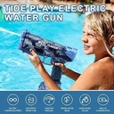 WEAL MAKER Electric Water Gun 26 to 39 ft Long Range 1200mAh Battery Extra Large Reservoir Waterproof & Durable - Blue |W555|