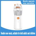 Mommy & Me Electric Nasal Washer by 7MD Portable IPX7 Waterproof Four Speed Spray with 20ml Tank Ultra Quiet & Comfortable |JQ-P09U|