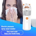 Mommy & Me Electric Nasal Washer by 7MD Portable IPX7 Waterproof Four Speed Spray with 20ml Tank Ultra Quiet & Comfortable |JQ-P09U|