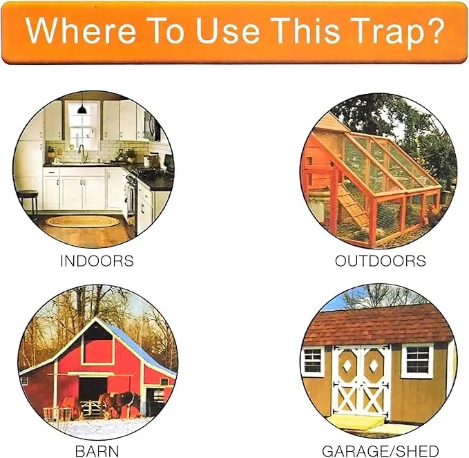 Easy To Use Mousetrap Reusable Pet & Child Friendly High Safety ABS Plastic & Detachable Design