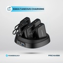 Powerology 5 x 10000mAh Power Bank Station PD 20W Recharging Base High Speed Charging Built In Type C Cable Multi Device Support 60W Output |PPBCHA48BK|