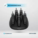 Powerology 5 x 10000mAh Power Bank Station PD 20W Recharging Base High Speed Charging Built In Type C Cable Multi Device Support 60W Output |PPBCHA48BK|