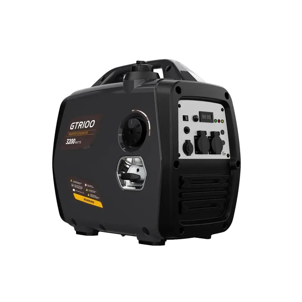 Green Lion Gasoline Inverter Generator 4 Stroke 3500W Max Output 16000mAh Battery Quiet Operation Portable Power Solution |GTR174||GNGASINV174BK|