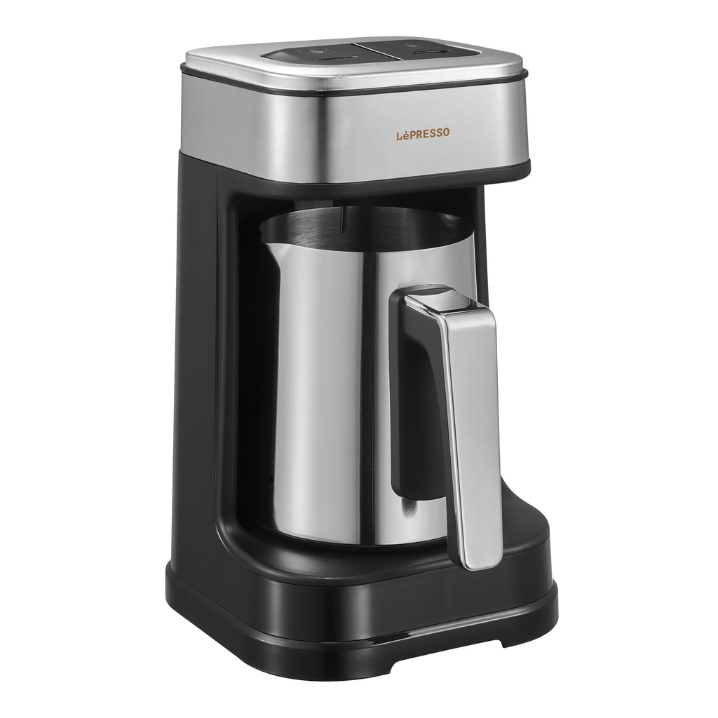LePresso Türk Coffee Maker Dual Mode 4 Cup 250ML Capacity Stainless Steel Mug 3 Minute Brewing Anti Overflow & Over Heat Protection |LP025||LPCFFM0025|
