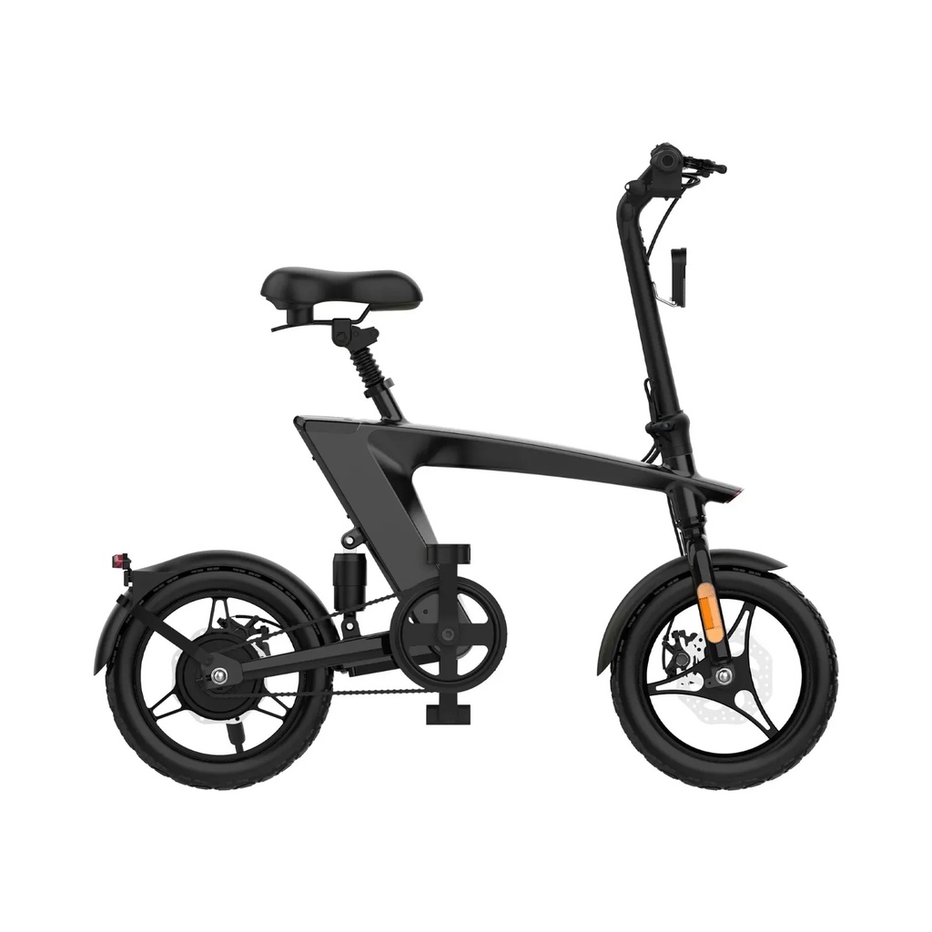 Green Lion Electric Bike Foldable 3 Gear Levels 36V Headlight 10Ah Battery Brushless 250W Motor Disc Brakes |GBK-200||GNGBK200EBBK|
