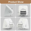 Winning Star Portable Space Heater 1500W Wire Heating Element Overheat Protection ABS Plastic & Iron Build Lightweight Desktop Heater |ST-4089|