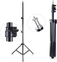 Height Adjustable Tripod Stand Ultra Sturdy Aluminum Stand for Mobiles Lights and Projectors Foldable & Portable
