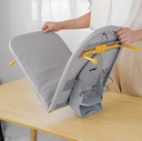 7MD Wall Mounted Folding Ironing Board Space Saving Breathable Mesh Wide Surface Integrated Iron Storage & Safety Buckle |