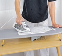 7MD Wall Mounted Folding Ironing Board Space Saving Breathable Mesh Wide Surface Integrated Iron Storage & Safety Buckle |