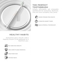 7MD Portable Intelligent Electric Toothbrush USB Magnetic Charging Dupont Bristles 3 Modes IPX7 Waterproof |7MD-033920|