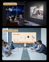 7MD Projector Wireless & Wired Screen Casting 240 ANSI Lumens 42W Power 4K Playback HiFi Sound Built In Speaker Portable Hidden Bracket Design with 1 Year 7MD Subs |7MD2499|
