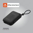 Porodo 4G LTE WiFi 6 Pocket Router High-Speed Portable Internet 10000mAh Power Bank 8 Devices Secure Connectivity |PB064||PD-PBFCH064-BK|