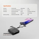 Porodo 4G LTE WiFi 6 Pocket Router High-Speed Portable Internet 10000mAh Power Bank 8 Devices Secure Connectivity |PB064||PD-PBFCH064-BK|