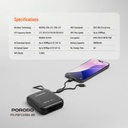 Porodo 4G LTE WiFi 6 Pocket Router High-Speed Portable Internet 10000mAh Power Bank 8 Devices Secure Connectivity |PB064||PD-PBFCH064-BK|
