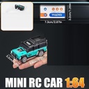 Remote Control Car High Speed Alloy RC Car with LED Headlights 2.4Ghz Frequency 60 Min Endurance 1:64 Size