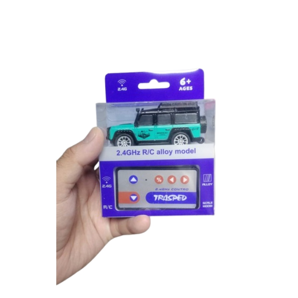 Remote Control Car High Speed Alloy RC Car with LED Headlights 2.4Ghz Frequency 60 Min Endurance 1:64 Size