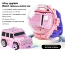 Remote Control Mini Watch Racing Car Toy 5.0GHz Long Range RC Car with USB Charging Dustproof Cover & Silicone Strap
