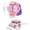 Remote Control Mini Watch Racing Car Toy 5.0GHz Long Range RC Car with USB Charging Dustproof Cover & Silicone Strap