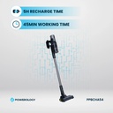 Powerology Cordless Vacuum Auto Disposal Charging 22000Pa Suction HEPA Filter 45 Min Runtime 3L Base Station |PP054||PPBCHA54|