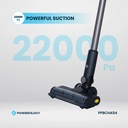Powerology Cordless Vacuum Auto Disposal Charging 22000Pa Suction HEPA Filter 45 Min Runtime 3L Base Station |PP054||PPBCHA54|