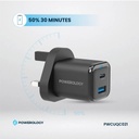 Powerology Super Compact Quick Charger PD35W Braided USB-C To Lightning Cable Included 1.2m/4ft | PWCUQC021 |