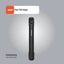 Porodo Ultra Light Aluminum Tripod 360° Rotation Telescopic Design Nano Gel Base Durable & Portable for Cameras |PD-TRPSEFE-BK|