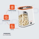 Porodo Lifestyle Air-Popped Popcorn Maker 1200W Oil Free Quick 2 to 4 Min Prep Hot Air Technology 60g Capacity |LF061||PDLFST061-WHOG|