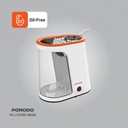Porodo Lifestyle Air-Popped Popcorn Maker 1200W Oil Free Quick 2 to 4 Min Prep Hot Air Technology 60g Capacity |LF061||PDLFST061-WHOG|