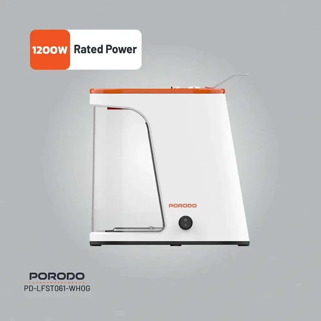 Porodo Lifestyle Air-Popped Popcorn Maker 1200W Oil Free Quick 2 to 4 Min Prep Hot Air Technology 60g Capacity |LF061||PDLFST061-WHOG|
