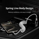 7MD PD65W Fast Charging High Power Output 1.8m Long Retractable High Speed 480Mbps Data Transfer Type C to Type C Spring Type Cable |7MD2485|