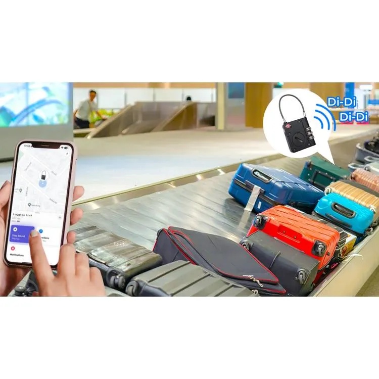 7MD Smart Lock With Password TSA Approved Apple Find My Compatible Waterproof IPX65 Ultra Tough Alloy Body