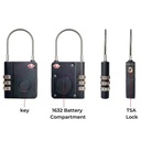 7MD Smart Lock With Password TSA Approved Apple Find My Compatible Waterproof IPX65 Ultra Tough Alloy Body