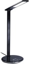 XPower 9V Wireless Charger Pad LED Desk Lamp With USB Port, Touch Control, 4 Lighting Mode, Compatible With Most Smartphones – Black